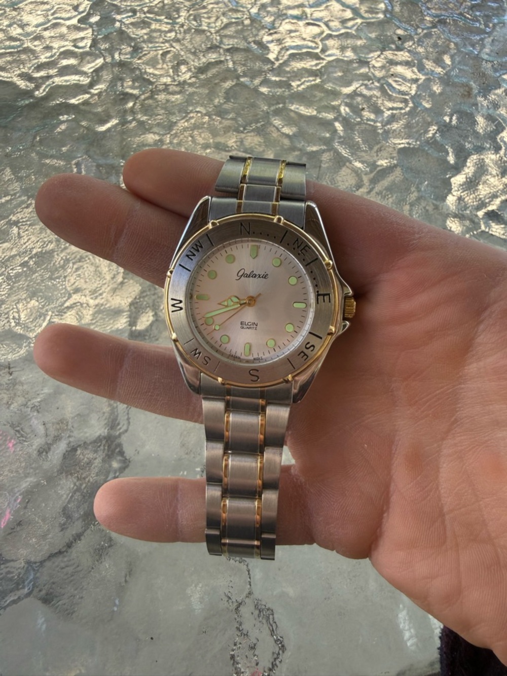 Two-Tone Stainless Steel Men’s Watch - Silver & Gold color